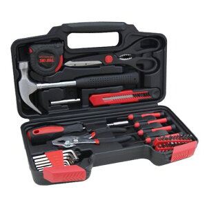 HANTINSTINA工具セット家庭用ツールセット39点DIY作業工具修理道具セットバイク自転車整備ミニツールセットホームオフィスコンパクト初心者向け家具の組み立て住まいのメンテナンス用収…