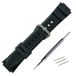 ���o�[ �E�H�b�` �o���h PU �X�g���b�v �r���v�x���g �R���p�`�u�� For Casio AQ-S810W SGW-300H MRW-200H AE-1000W W-S200H W-735H AEQ-110W �ɓK������ (�u���b�N(�����))