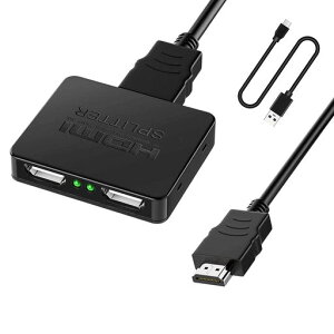 HDMI z 1 2o YANGOO o HDMI Xvb^[ nu 2 HDMI  I[fBI 4K 3D 1080P o ~[[h ڑȒP PS5|XBOX|FIRE TV