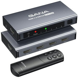 HDMIؑ֊ 51o 4K@60HZ GANA HDMIZN^[ Rt A~jE 3D HDCP2.2 HDRΉ XBOX PS5/4/3 FIRE STICK ROKU BLU-RAYv[[ er