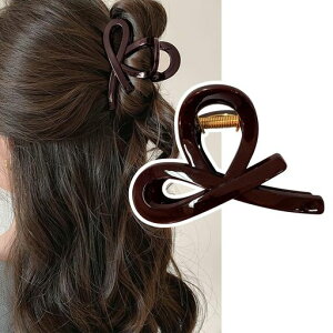 しっかりとまる小さめヘアクリップ大人向け|抜けにくい強力ホールド軽量設計|お風呂/日常使い対応韓国風おしゃれエレガントバレッタ髪留めクリップ髪飾りヘアアクセサリー