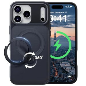 �y2026�ō�����&��_360�x��]�zCASEKOO iPhone 17 Pro �p �P�[�X MagSafe�Ή� �ČRMIL�K�i 360°�S�����ϏՌ��y���c�����E�p�x���R�����z�ő�25W�}���[�d�Ή� �w��h�~/�}�b�g�d�グ/���ϖh�~/������