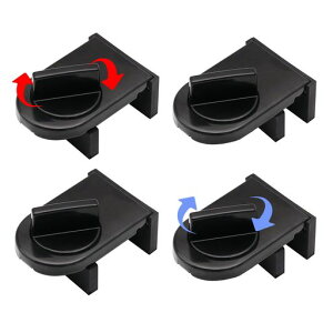 JCTOP窓ロックサッシ用補助錠窓・引き戸対応侵入・泥棒・空き巣対策免穴開け子供ペット転落防止台風や雨の日でも安心防犯賃貸住宅用家庭用(ブラック4個入)