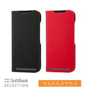 SoftBank SELECTION ϏՌ RECX R Stand Flip for 񂽂X}z3 SB-A051-SDFB/BK SB-A051-SDFB/RD J[h|Pbg1 X^h@\