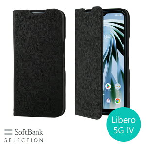 SoftBank SELECTION ϏՌ RECX R Stand Flip for Libero 5G IV ubN wFؑΉ SB-A062-SDFB/BK