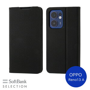 SoftBank SELECTION Stand Flip for OPPO Reno13 A ubN SB-A100-SDFB/BK J[h|Pbg X^h@\ 蒠^P[X Xgbvz[t