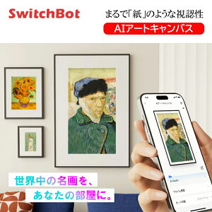 SwitchBot AI �A�[�g�L�����o�X E Ink Spectra 6 �t���J���[ �f�W�^���A�[�g�t���[�� WiFi�Ή� �z���s�v �ȃG�l �Ǌ|�� ��㗼�p 13.3�C���` ���E�̖���