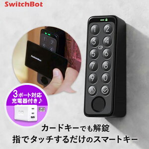 �y�����ȃZ�b�g�zSwitchbot �w��F�؃p�b�h& CIO GaN 65W �}���[�d�� PD/PPS�Ή� 3�|�[�g