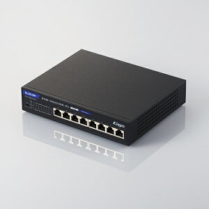 ELECOM C[2 GigaΉ PoE A}l[WXCb` 8|[g EHB-UG2C-PLV[Y