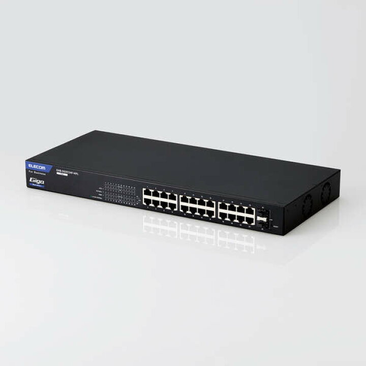 楽天市場】ELECOM レイヤー2 Giga対応 PoE Webスマートスイッチ 24 