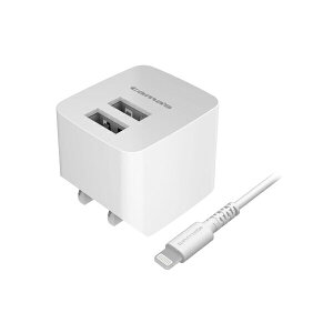 多摩電子工業 コンセントチャージャー2.4A Lightning 1m