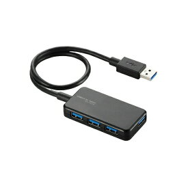 エレコム ELECOM USBHUB3.0/バスパワー/タブレット向け/4ポート/ブラック