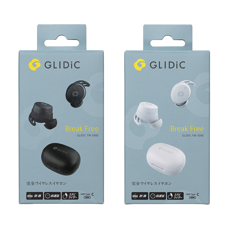 楽天市場】GLIDiC TW-3000 ホワイト ワイヤレスイヤホン 防水性能 低 