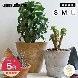 【365日配送】最大1000円OFFクーポン！ プランター 植木鉢 おしゃれ 鉢植え アマブロ アートストーン Sサイズ Mサイズ Lサイズ AMABRO ART STONE　アートストーン　ガーデニング 誕生日