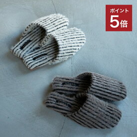 【365日配送】最大1000円OFFクーポン！シャギールームシューズ スリッパ　おしゃれ　ストライプ　ルームシューズ　シンプル　シャギー 　ファー　新生活　引っ越し　インテリア　インテリア雑貨　韓国　韓国インテリア　ギフト【e.trema.】【エトレマ】