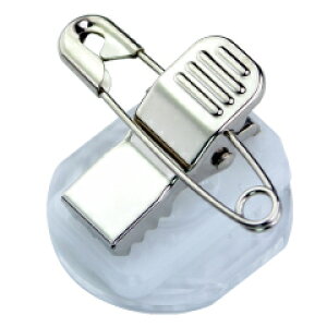 日本製 「回転クリッキー KS-2/KS-20 名札クリップ 金属タイプ 10個セット/100個セット」 名札 台座 クリップ 安全ピン 缶バッジ ブローチ アクリル アクキー ロゼット プレート プライスカード