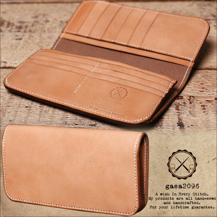 楽天市場】レザーウォレット ロングウォレット 長財布 一粒万倍日 ヌメ  