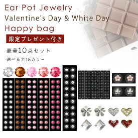 【耳つぼジュエリー クリスマス福袋9点セット】【カラー・サイズが選べる】国内産/高品質ジュエリー使用/チタン粒/金粒/ギフト/耳ツボジュエリー/耳つぼシール/耳ツボシール/耳つぼダイエット/福袋/耳つぼシール/耳ツボシール/Ear Pot Jewelry/シーズン/限定/冬/Xmas