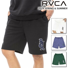 ルーカ RVCA スウェット ショートパンツ メンズ サーフブランド RVCA OE SWEATSHORTS ウォークパンツ 【2024年春夏モデル】 be041637 セットアップ ボトムス ハーフパンツ ルームウエア サーフ系 サーフィン スケート ストリート ブランド おすすめ 人気モデル