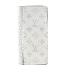 【LOUIS VUITTON】LV ルイ・ヴィトン M30889 ポルトフォイユ・ブラザ NM タイガラマ ホワイト キャンバス レザー メンズ財布 二つ折り財布 長財布 【送料無料】【中古】