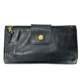 【IL BISONTE】イルビゾンテ 54_1_5492300040 ロングウォレット レザー ブラック 長財布 【送料無料】【中古】