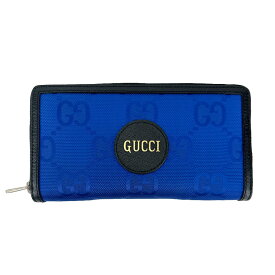 【GUCCI】グッチ 625576 オフ ザ グリッド ジップアラウンド ウォレット OFF THE GRID GGナイロン/レザー ブルー/ブラック 長財布 【送料無料】【中古】
