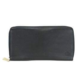 【Orobianco】オロビアンコ ORS-033208 ラウンドファスナー マルチケース ネイビー レザー オーガナイザー 長財布 【送料無料】【中古】