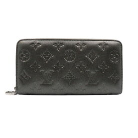 【LOUIS VUITTON】LV ルイ・ヴィトン M81763 ジッピー・ウォレット アントラシット ブラック モノグラムパターンラムレザー ラウンドファスナー 長財布【送料無料】【中古】