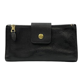 【IL BISONTE】イルビゾンテ ロングウォレット 5492300040 ブラック(No.35) 牛革 二つ折り長財布【送料無料】【中古】