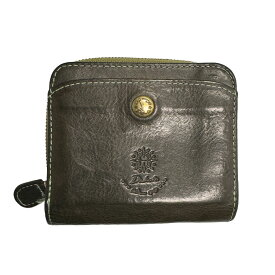【DAKOTA】ダコタ 0030940 コラッジョ 二つ折り財布 レザー グリーン ユーズド加工 【送料無料】【中古】
