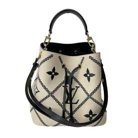 【LOUIS VUITTON】LV ルイ・ヴィトン M46023 ネオノエ MM モノグラム・アンプラント クレーム/ブラック アンプラントレザー ハンドバッグ ワンショルダーバッグ 【送料無料】【中古】
