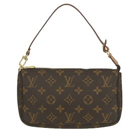 【LOUIS VUITTON】LV ルイ・ヴィトン M51980 ポシェット・アクセソワール モノグラム ブラウン モノグラム・キャンバス/レザー 【送料無料】【中古】