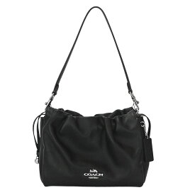 【COACH】コーチ CT763 フェイ ドローストリング バッグ ブラック レザー ハンドバック/ショルダーバック 【送料無料】【中古】