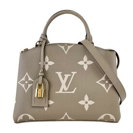【LOUIS VUITTON】LV ルイ・ヴィトン M58914 プティ・パレPM バイカラーモノグラム・アンプラント アンプラントレザー トゥルトレールクレーム ハンドバッグ/ショルダーバッグ 2way 【送料無料】【中古】