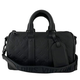 【LOUIS VUITTON】LV ルイ・ヴィトン M20900 キーポル・バンドリエール25 モノグラム・トリヨン トリヨンレザー ブラック ハンドバッグ/ショルダーバッグ 2way ネームタグイニシャル入り 【送料無料】【中古】