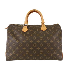 【LOUIS VUITTON】LV ルイヴィトン スピーディ35 M41524 ブラウン モノグラム キャンバス/レザー ボストンバッグ ハンドバッグ【送料無料】【中古】