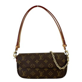 【LOUIS VUITTON】LV ルイヴィトン M81911 ウォレット オン チェーン・アイビー ブラウン モノグラム キャンバス/エイジング加工したヌメ革 ハンドバッグ ショルダーバッグ【送料無料】【未使用】【中古】