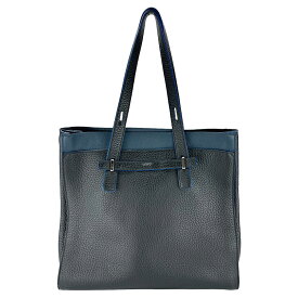 【FURLA】フルラ U664M07 フルラ マン ジョーヴェ L トート N/S トラベル カーフレザー ブラック/ネイビー GIOVE トートバック 【送料無料】【中古】
