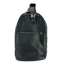 【COACH】コーチ 72321 メンズ ボディバック レザー ブラック ショルダーバッグ 【送料無料】【中古】