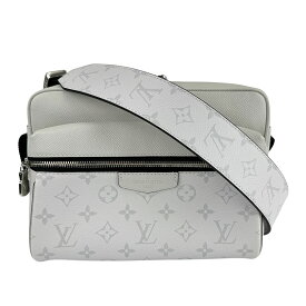 【LOUIS VUITTON】LV ルイ・ヴィトン M30243 タイガラマ アウトドア メッセンジャーPM タイガ・レザー/モノグラム・キャンバス アンタークティカ(ホワイト系) ショルダーバック 【送料無料】【中古】
