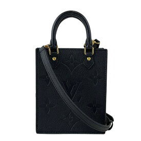 【LOUIS VUITTON】LV ルイ・ヴィトン M81417 プティット・サックプラ モノグラム・アンプラント アンプラントレザー ノワール ショルダーバッグ/ハンドバッグ 2way 【送料無料】【中古】
