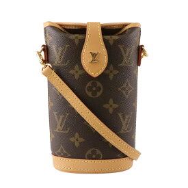 【LOUIS VUITTON】LV ルイヴィトン フォールド・ミーポーチ M80874 モノグラム ブラウン キャンバス/レザー ショルダーバッグ ポーチ【送料無料】【未使用】【中古】