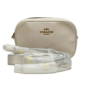 【COACH】コーチ ジェイミーカメラバッグ CA207 ホワイト リファインドペブルレザー ショルダーバッグ【送料無料】【未使用】【中古】