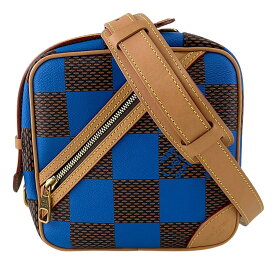 【LOUIS VUITTON】LV ルイ・ヴィトン N40547 ダミエポップチェスメッセンジャー ダミエ・ポップキャンバス/レザー ブルー ショルダーバッグ 2way 【送料無料】【中古】