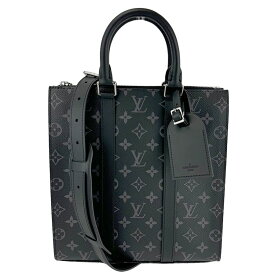 【LOUIS VUITTON】LV ルイ・ヴィトン M46456 サックプラ・クロス モノグラム・エクリプス モノグラム・エクリプス キャンバス/レザー ブラック トートバック/ハンドバッグ/ショルダーバッグ 【送料無料】【未使用】【中古】