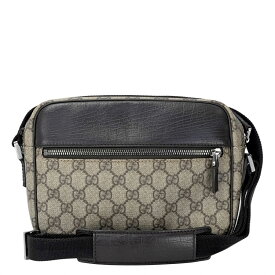 【GUCCI】グッチ 114291 GGスプリーム クロスボディバッグ ベージュ/ダークブラウン PVCコーティングキャンバス/レザー ショルダーバッグ 【送料無料】【中古】