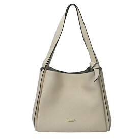 【kate spade】ケイトスペード K4395 ノットラージ ショルダーバッグ ベージュ レザー 【送料無料】【中古】