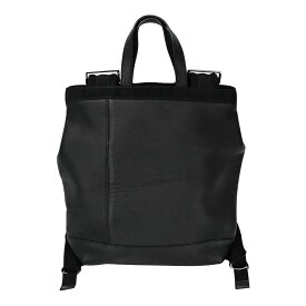 【MARNI】マルニ ポーチ付 バックパック ブラック ラムレザー/ポリエステル/ナイロン 【送料無料】【中古】