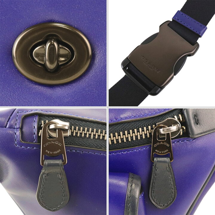 楽天市場】【COACH】コーチ C3748 ヘリテージ ベルトバッグ 青紫系 