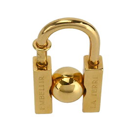 【HERMES】エルメス 2001 L HOMME PEUT EMBELLIR LA TERRE ゴールド GP 地球 カデナ/チャーム 【送料無料】【中古】